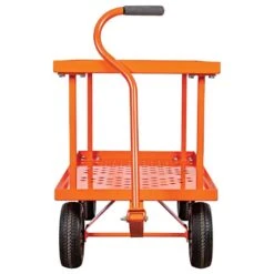Pull-Style Nursery Cart, 2ft X 4ft Deck With 18in Add-On Shelf And Flat-Free Tires By A.M. Leonard 8 Pull-Style Nursery Cart, 2ft X 4ft Deck With 18in Add-On Shelf And Flat-Free Tires By A.M. Leonard -Amleos f2448hwg 2
