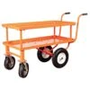 Push-Style Nursery Cart, 2ft X 4ft Deck With 12in Add-On Shelf And Flat-Free Tires By A.M. Leonard -Amleos f2448lfw