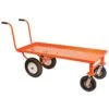Push-Style 4-Wheeled Nursery Cart, 2ft Wide X 5ft Long Deck With Flat-Free Tires By A.M. Leonard -Amleos f2460fw