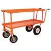Push-Style Nursery Cart, 2ft X 5ft Deck With 18in Add-On Shelf And Flat-Free Tires By A.M. Leonard -Amleos f2460hfw