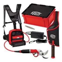 FELCO 822 Electronic Corded Pruning Shear Kit With 3.1Ah Battery 1.8in Cut Capacity -Amleos f822k3