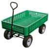 Green Utility Wagon, Flat Free Tires, 30In X 46In X 7.5In Tray By A.M. Leonard -Amleos fgw45g 4