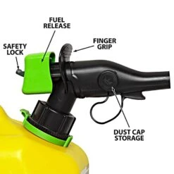 Scepter® SmartControl™ 5 Gallon Diesel Fuel Can, Yellow -Amleos fscd501 spout yelo