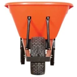 Poly Tray Wheelbarrow, Orange 6 Cu Ft Tray, With Flat-Free Tire By A.M. Leonard 14 Poly Tray Wheelbarrow, Orange 6 Cu Ft Tray, With Flat-Free Tire By A.M. Leonard -Amleos fwb6 2 1