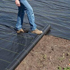 3.2oz Premium Woven Ground Cover 12ft (Folded) X 300ft -Amleos gc123 live rolling4 5.2.23 1