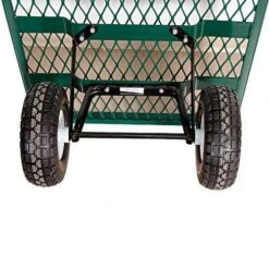 Deck Wagon, 24in X 48in Metal Tray With Pneumatic Tires -Amleos gc2448 2