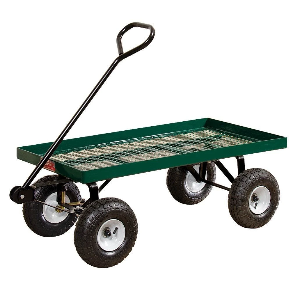 Deck Wagon, 24in X 48in Metal Tray With Flat-Free Tires 4 Deck Wagon, 24in X 48in Metal Tray With Flat-Free Tires - Image 2