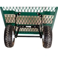 Deck Wagon, 24in X 48in Metal Tray With Flat-Free Tires 8 Deck Wagon, 24in X 48in Metal Tray With Flat-Free Tires -Amleos gcf2448 back wheels