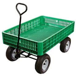 Green Utility Wagon, 30in X 46in X 7-1/2in Tray By A.M. Leonard