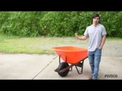 Leonard 8 Cubic Foot Capacity Poly Tray Wheelbarrows -Amleos hqdefault 12 4