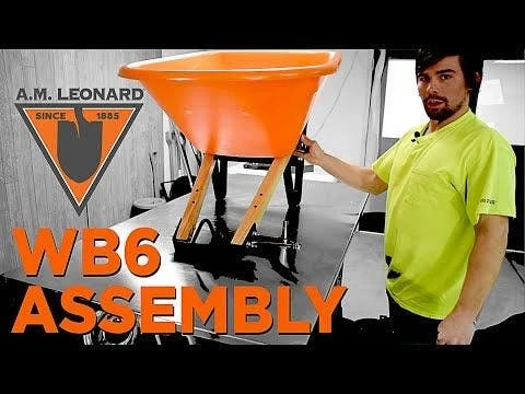 Leonard 2-Wheeled, 10-Cubic-Foot Capacity Poly Tray Wheelbarrow With Flat-Free Tires 7 Leonard 2-Wheeled, 10-Cubic-Foot Capacity Poly Tray Wheelbarrow With Flat-Free Tires - Image 5