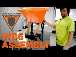 Leonard 2-Wheeled, 10-Cubic-Foot Capacity Poly Tray Wheelbarrows With Narrow, Diamond Tread Tires 7 Leonard 2-Wheeled, 10-Cubic-Foot Capacity Poly Tray Wheelbarrows With Narrow, Diamond Tread Tires -Amleos hqdefault 18 21