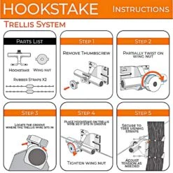 HookStake Trellis, Pack Of 25 -Amleos hst25 instructions