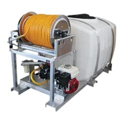 Skid Sprayer With 10gpm Diaphragm Pump And Electric Hose Reel, 300-Gallon Capacity By Kings