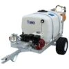 Kings 2 Wheel Trailer Sprayer 100gal With Diaphragm Pump Up To 560psi And 5.5hp Honda Engi -Amleos kt100p70