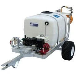 Kings 2 Wheel Trailer Sprayer 100gal With Diaphragm Pump Up To 560psi And 5.5hp Honda Engi