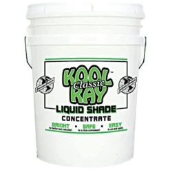 Classic Liquid Shade, White, 5-Gallon Bucket By Kool Ray