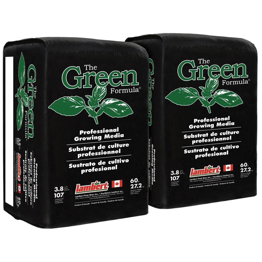 2 Pack Of Green Formula HP Growing Mix, 3.8 Cu Ft Compressed Bale By Lambert 3 2 Pack Of Green Formula HP Growing Mix, 3.8 Cu Ft Compressed Bale By Lambert