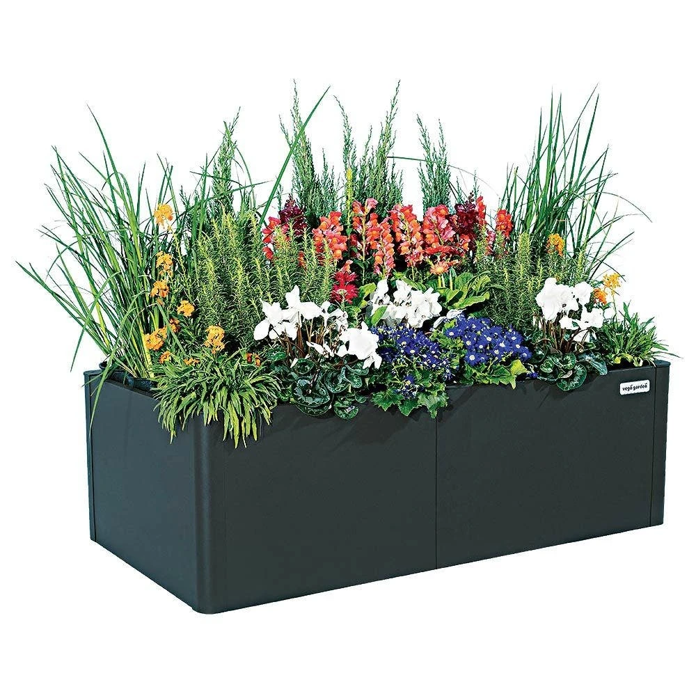 17" Tall Modern 27" X 53" Metal Raised Garden Bed - Midnight Blue 3 17" Tall Modern 27" X 53" Metal Raised Garden Bed - Midnight Blue