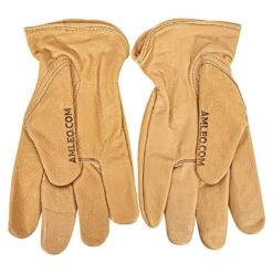 A.M. Leonard 140th Anniversary Full-Grain Cowhide Driver Gloves, Size Medium 8 A.M. Leonard 140th Anniversary Full-Grain Cowhide Driver Gloves, Size Medium -Amleos mam6am palms 2