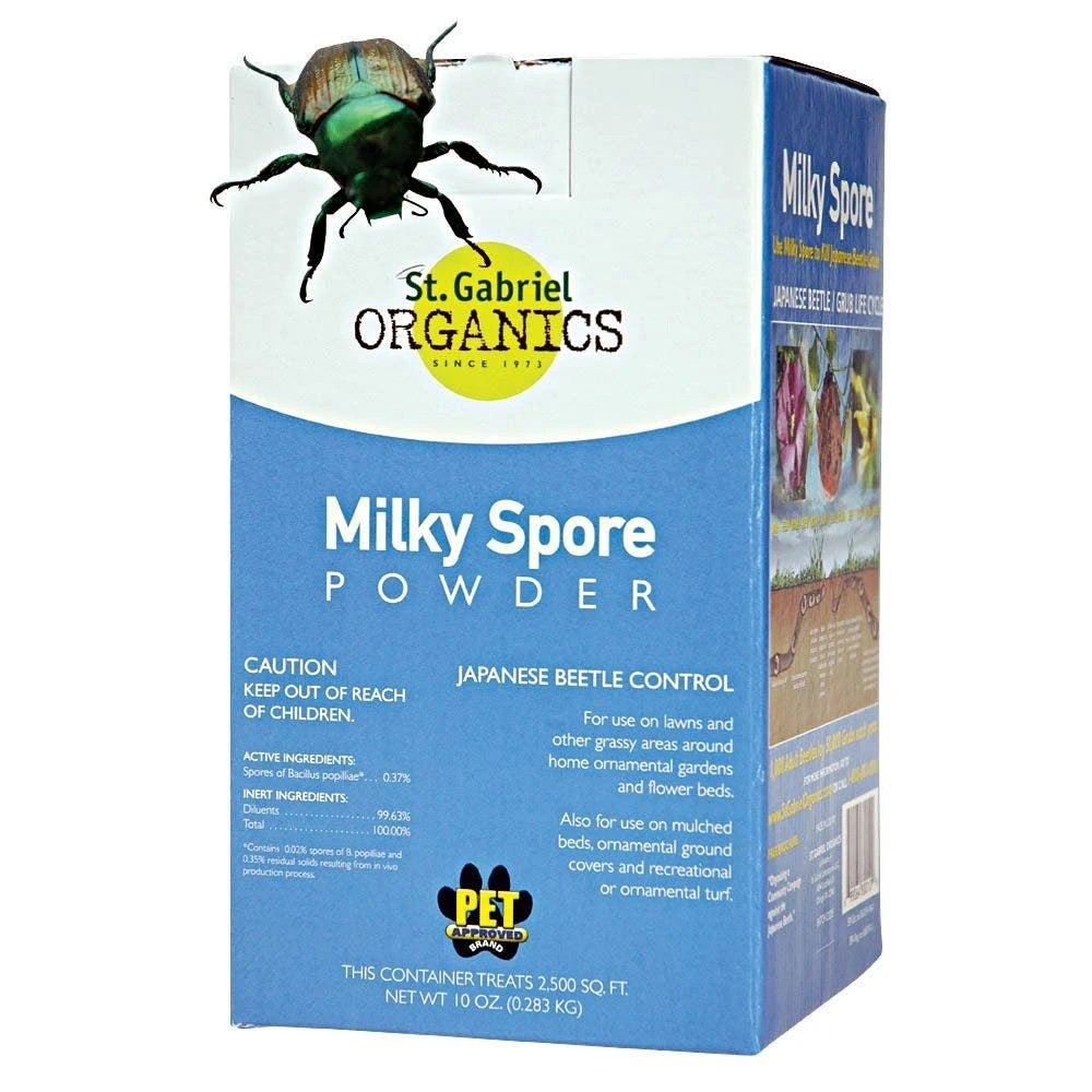 Milky Spore Powder For Organic Lawn Grub Control, 10 Oz. 3 Milky Spore Powder For Organic Lawn Grub Control, 10 Oz.