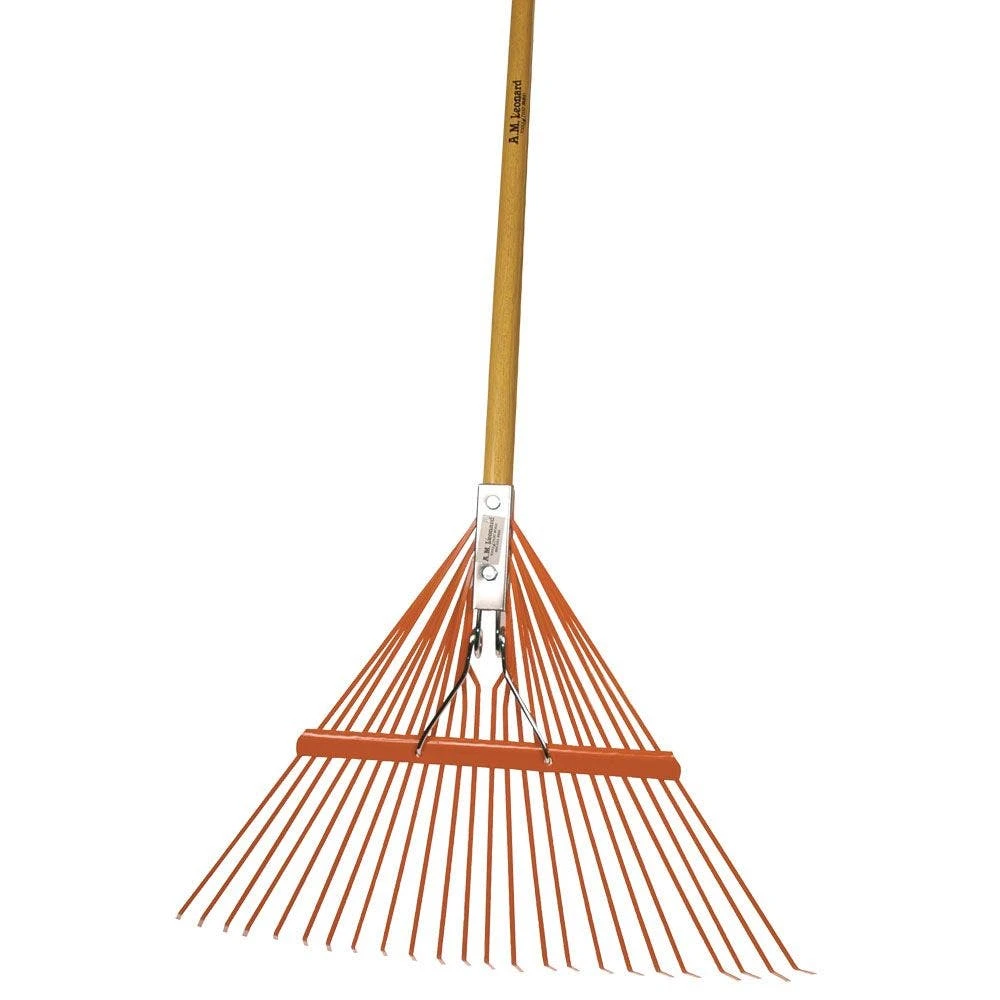 Bulk Pack Of 6Rakes - Spring Rakes With 24-Tine Steel Head And American Ash Handle By A.M. Leonard 4 Bulk Pack Of 6Rakes - Spring Rakes With 24-Tine Steel Head And American Ash Handle By A.M. Leonard - Image 2
