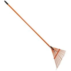 Spring Rake With 24-Tine Steel Head And Tuff-Strong™ Fiberglass Handle By A.M. Leonard