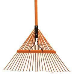 Bulk Pack Of 6Rakes - Spring Rakes With 24-Tine Steel Head And Tuff-Strong™ Fiberglass Handle By A.M. Leonard -Amleos msrf 224 1 2