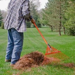 Bulk Pack Of 6Rakes - Spring Rakes With 24-Tine Steel Head And Tuff-Strong™ Fiberglass Handle By A.M. Leonard -Amleos msrf 224 3