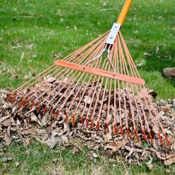 Bulk Pack Of 6Rakes - Spring Rakes With 24-Tine Steel Head And Tuff-Strong™ Fiberglass Handle By A.M. Leonard -Amleos msrf 224 4