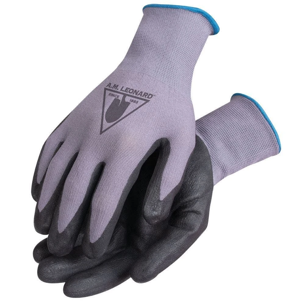 CoolGrip Foam Nitrile Work Gloves, Size Large By A.M. Leonard 3 CoolGrip Foam Nitrile Work Gloves, Size Large By A.M. Leonard