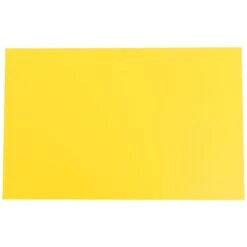11in X 7in X 015in Blank Bright Colored Sign Cards - Yellow