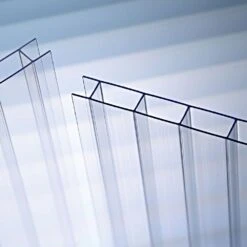 Polycarbonate Panel 8mm Twin Wall Clear 4' X 8' -Amleos pcarbc0408 1