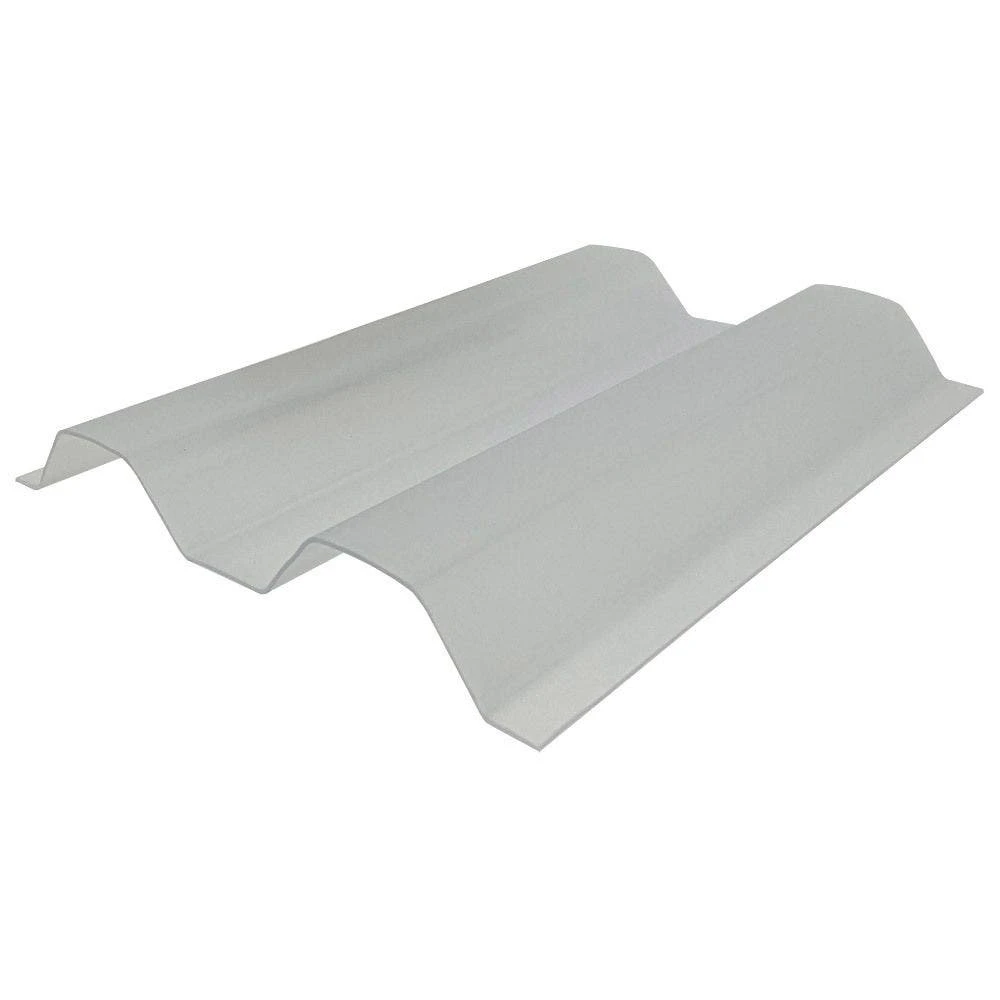 Polycarbonate Panel, Greca Corrugated, High-Diffusion Soft White, 4ft X 12ft 3 Polycarbonate Panel, Greca Corrugated, High-Diffusion Soft White, 4ft X 12ft