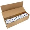Flagging/Tagging Tape, White With Blue Polka Dots, 1-3/16in X 300ft, Non-Adhesive, Box Of 12 Rolls 2 Flagging/Tagging Tape, White With Blue Polka Dots, 1-3/16in X 300ft, Non-Adhesive, Box Of 12 Rolls -Amleos pd 3bb