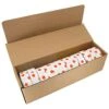 Flagging/Tagging Tape, White With Orange Polka Dots, 1-3/16in X 300ft, Non-Adhesive, Box Of 12 Rolls