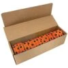Flagging/Tagging Tape, Orange With Black Polka Dots, 1-3/16in X 300ft, Non-Adhesive, Box Of 12 Rolls