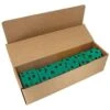 Flagging/Tagging Tape, Green With Black Polka Dots, 1-3/16in X 300ft, Non-Adhesive, Box Of 12 Rolls -Amleos pdm 7gb 1