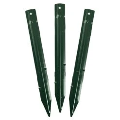 Aluminum Landscape Edging, Green DuraFlex Baked-On Finish, 8ft Sections, Bundle Of 6 By Permaloc -Amleos pgr8 stakes