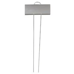 Plant Display Marker, 1-1/4in X 3-1/2in Zinc Name Plate With 10in Stake, Pack Of 25 Markers