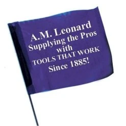 Custom Marking Flags, Vinyl, 4in X 5in Flag With 18in Plastic Shaft