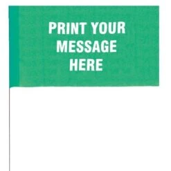 Custom Printed Vinyl Flags, 5x8, 30in Steel Staff