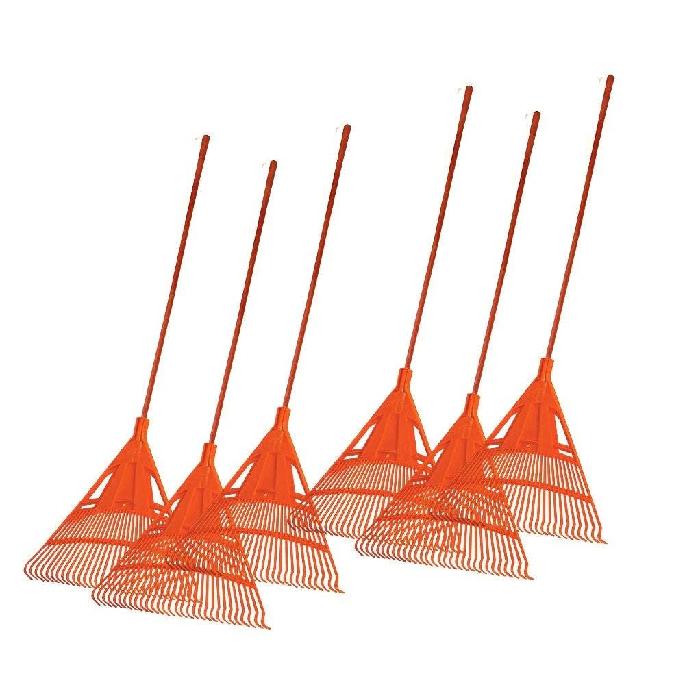 Bulk Pack Of 6Rakes - 30-Inch Poly Lawn Rakes With TuffFlex Composite Handle By A.M. Leonard 3 Bulk Pack Of 6Rakes - 30-Inch Poly Lawn Rakes With TuffFlex Composite Handle By A.M. Leonard