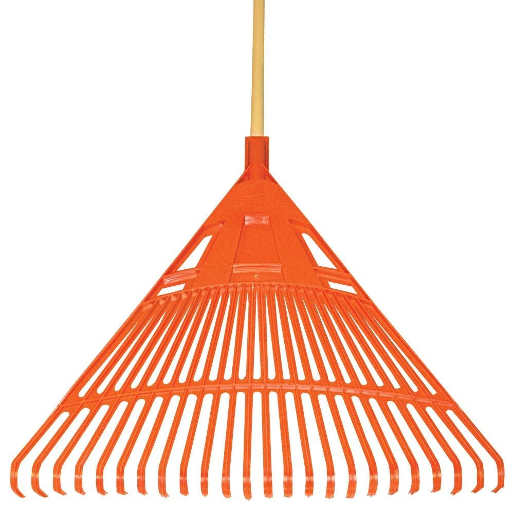 Bulk Pack Of 6Rakes - 24-Inch Wide Poly Lawn Rakes With American Ash Handle By A.M. Leonard 4 Bulk Pack Of 6Rakes - 24-Inch Wide Poly Lawn Rakes With American Ash Handle By A.M. Leonard - Image 2