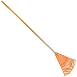 Lawn Rake With 18in Poly Head And 54in Handle By A.M. Leonard