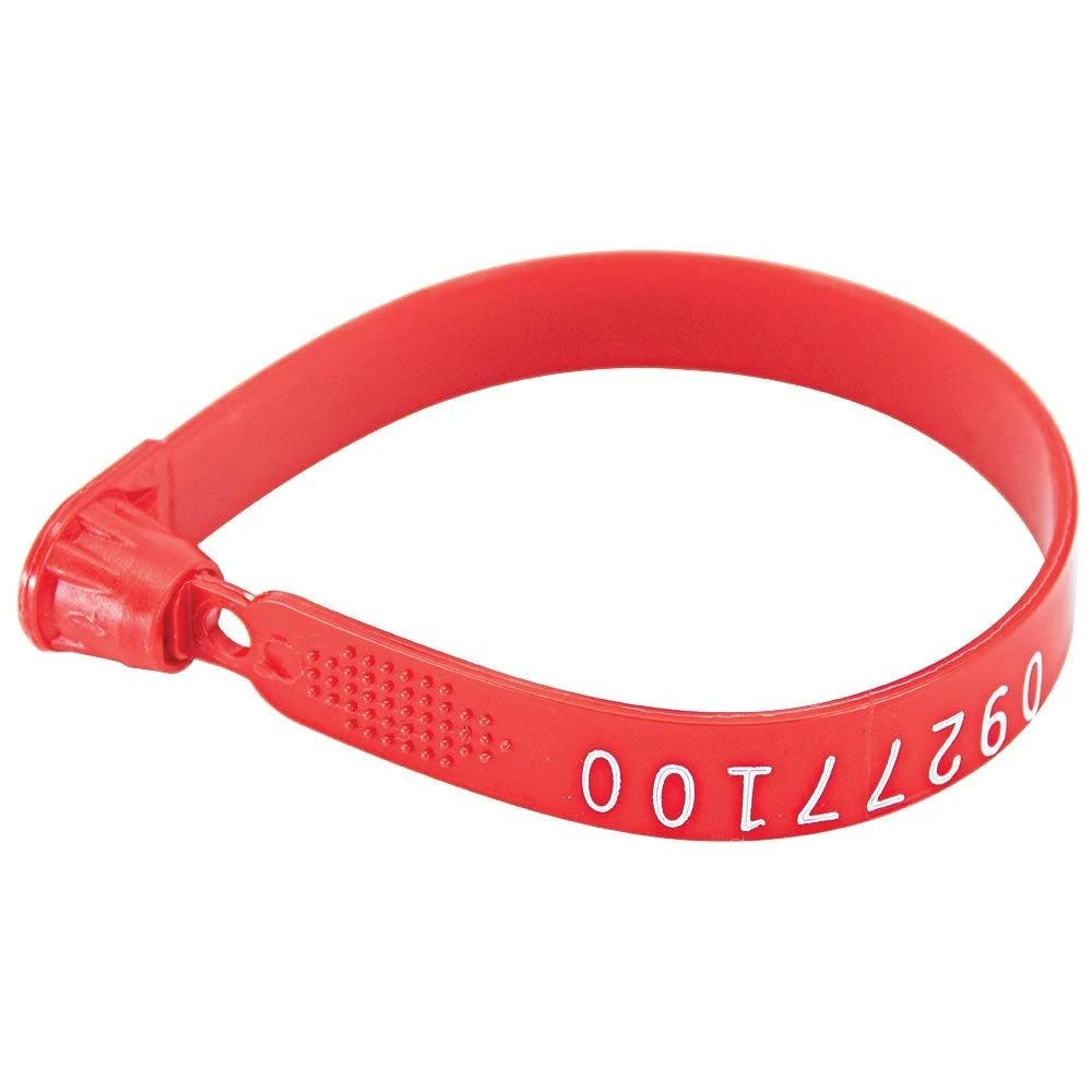 Plastic Security Seals, Red, Box Of 1,000 4 Plastic Security Seals, Red, Box Of 1,000 - Image 2
