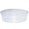 Pot Saucers, Clear Plastic, 13in Diameter, Pack Of 5 Saucers -Amleos ptd 13