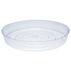 Pot Saucers, Clear Plastic, 21in Diameter, Pack Of 5 Saucers