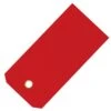 Vinyl Shipping Tags, Red, Pre-Wired With Brass Eyelets, Box Of 500 Tags -Amleos ptt2 1r