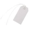 Vinyl Shipping Tags, White, Pre-Wired With Brass Eyelets, Box Of 500 Tags -Amleos ptt2 2w 1
